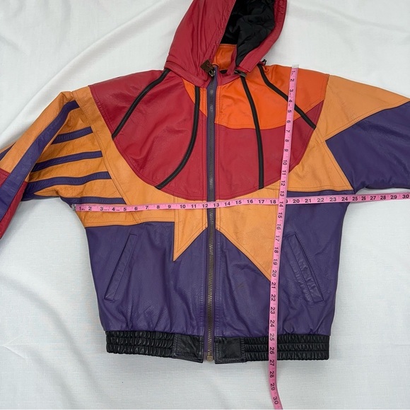 Vintage Starter Men’s size Medium Phoenix Suns Leather Hooded Jacket - Picture 15 of 17